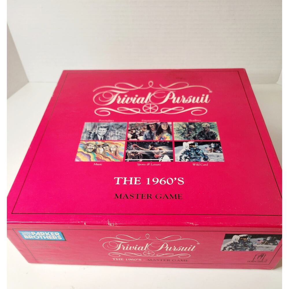 Trivial Pursuit The‎ 1960s Master Game Parker Brothers  1990